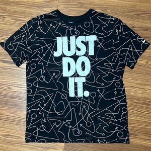 Nike Dri-Fit Just Do It Graphic Tee Men’s XL Black Athletic Shirt